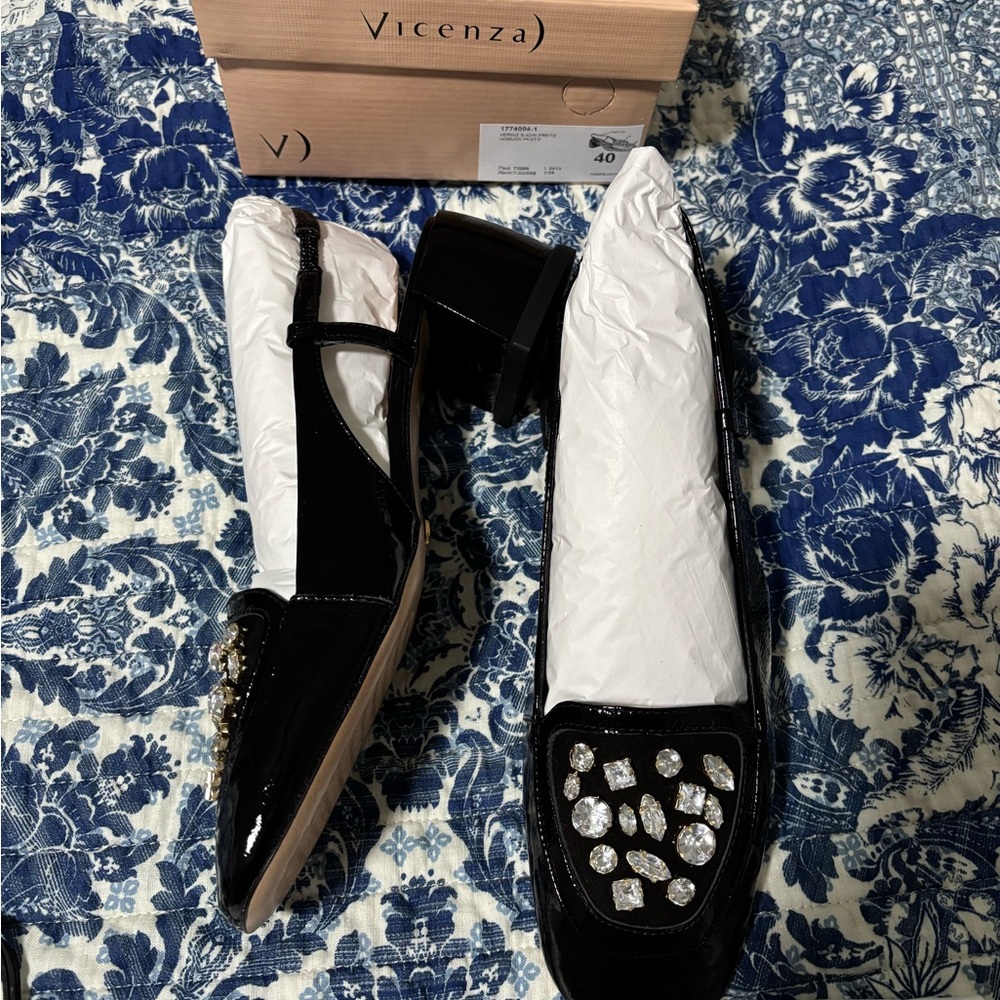 Vicenza from Anthropologie sling backs size 9